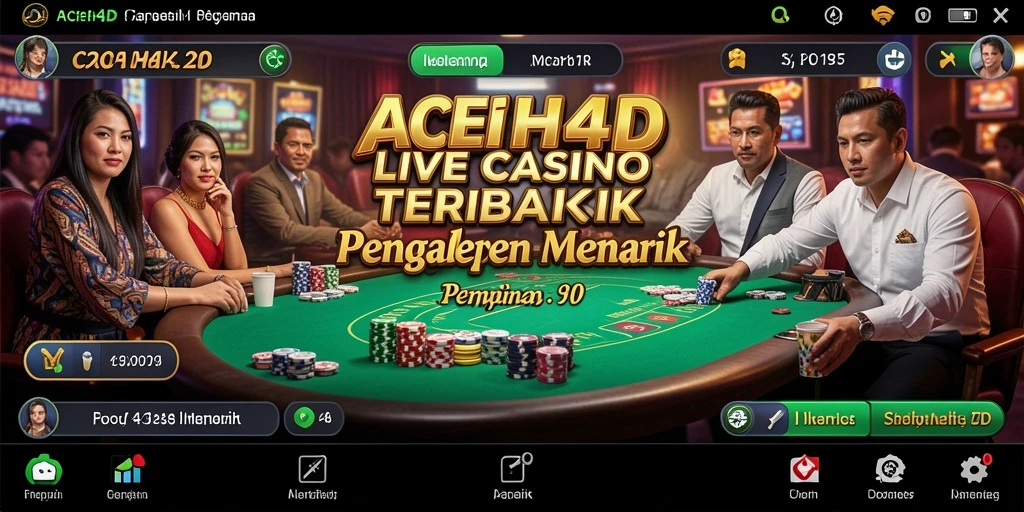 Tampilan gameplay Live Casino yang menarik di ACEH4D.