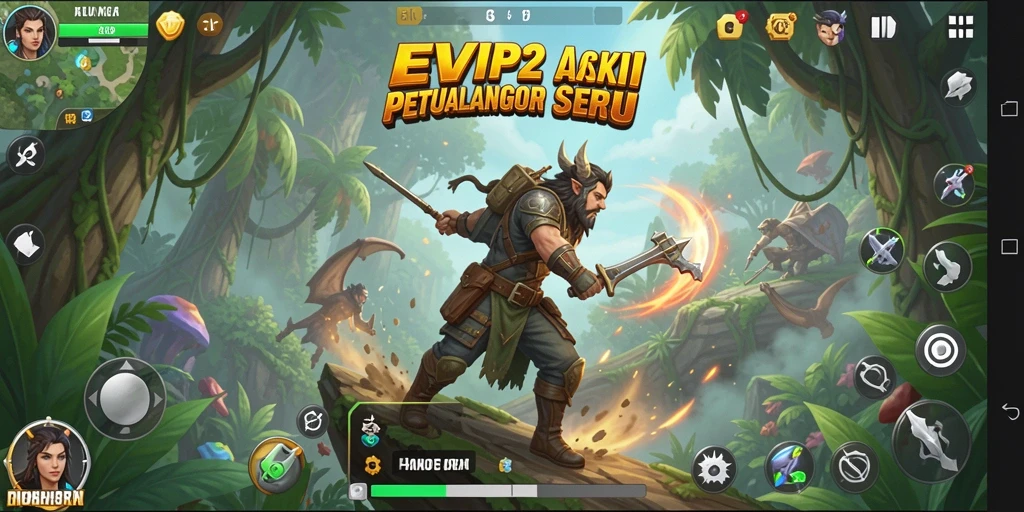 Screenshot dari gameplay EVIP2 menampilkan aksi pertarungan yang intens.