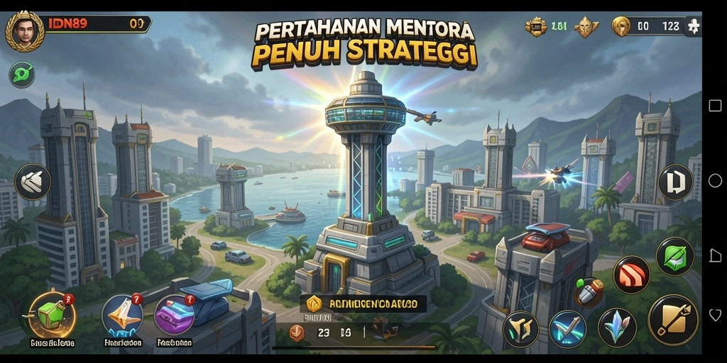 Screenshot gameplay menampilkan pertarungan seru dalam IDN89.
