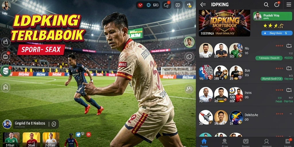 Tampilan utama IDPKING dengan berbagai pilihan taruhan olahraga.