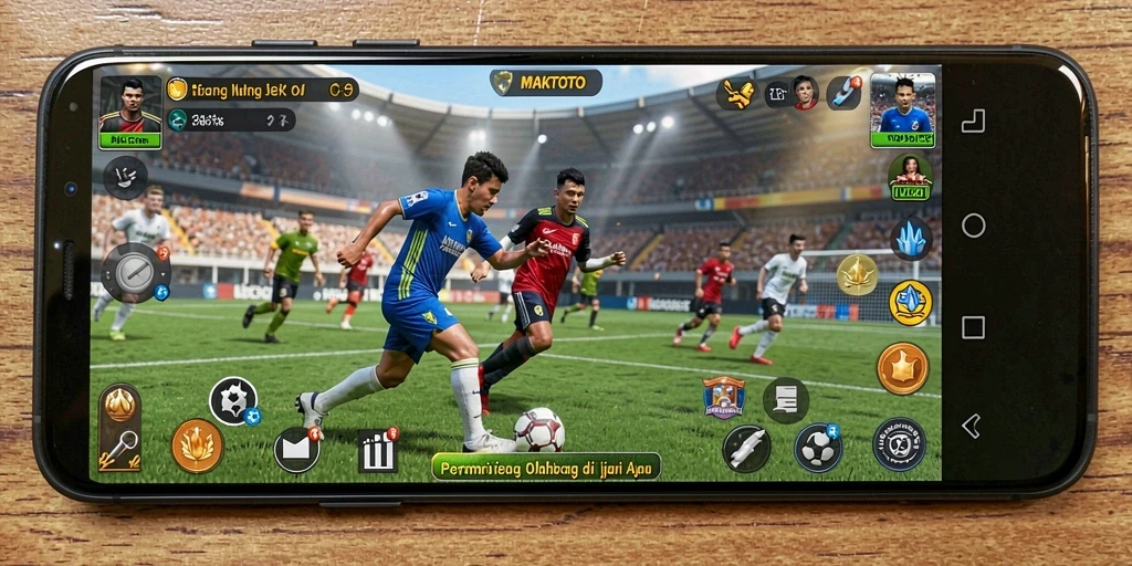 Screenshot gameplay MAKTOTO menampilkan aksi olahraga yang seru dan interaktif.