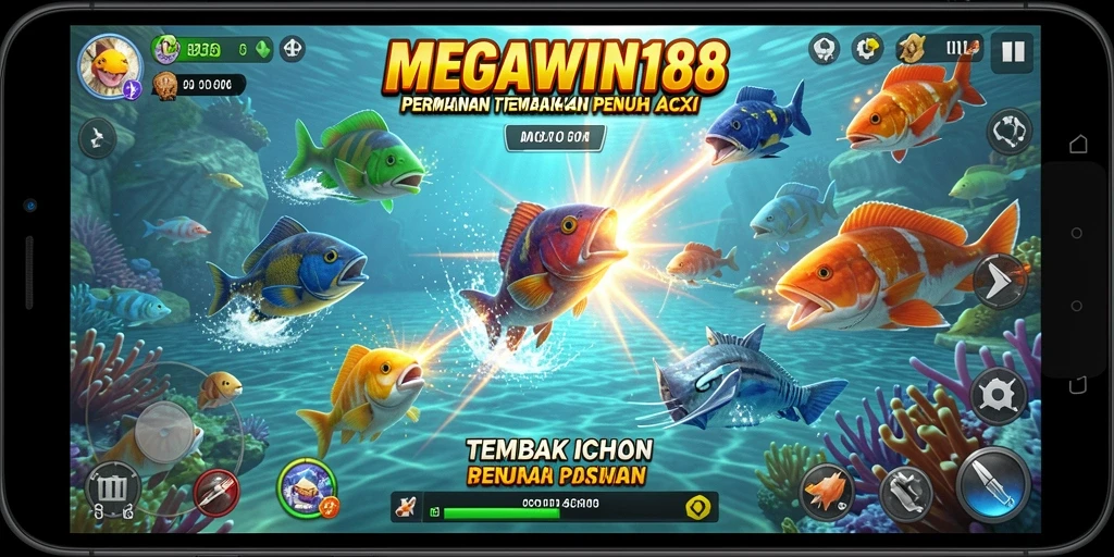 Tampilan gameplay MEGAWIN188 yang seru dan menegangkan.