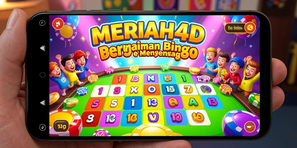 Tampilan menarik dari permainan Bingo MERIAH4D yang penuh warna.