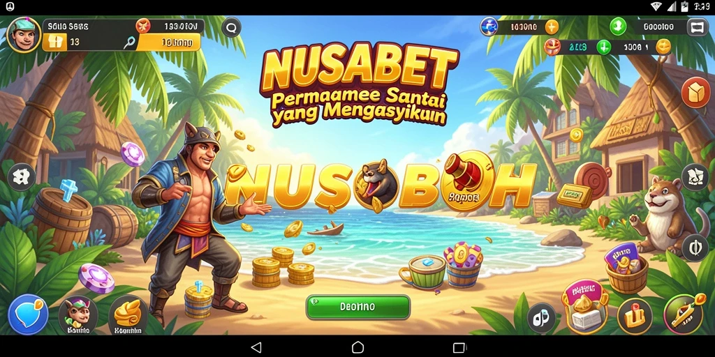 Tangkapan layar NUSABET menunjukkan gameplay yang seru dan interaktif.