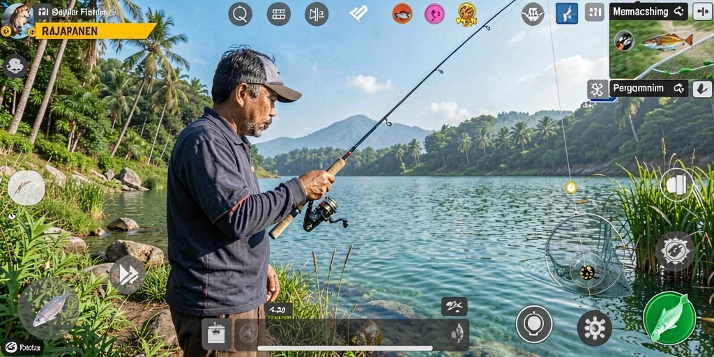 Tampilan gameplay RAJAPANEN yang seru dan penuh tantangan.