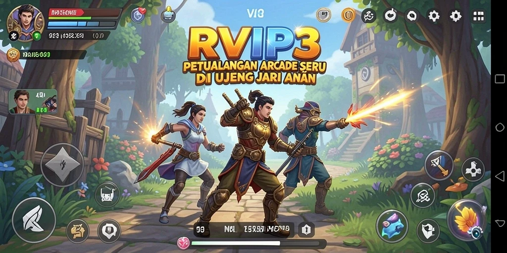 Tangkapan layar menunjukkan gameplay seru dan menantang di RVIP3.