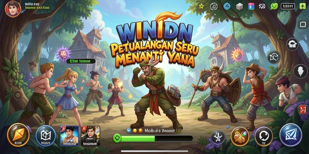 Gambaran gameplay petualangan seru di WINIDN.